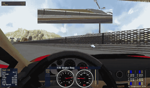 Wall hit penalty in action